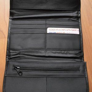 - Money coins card purse wallet black waterproof various compartment